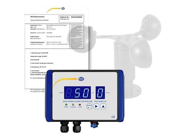 PCE Instruments Anemometri Kalibroitu (ISO) 0-50 m/s PCE Instruments Anemometri Kalibroitu (ISO) 0-50 m/s