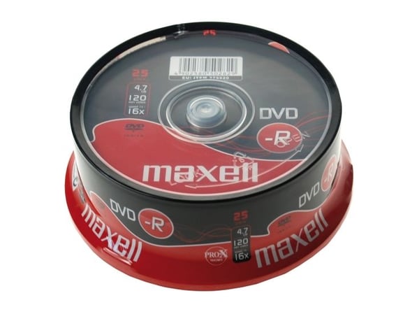 Maxell - 25 x DVD-R - 4,7 GB - spindel