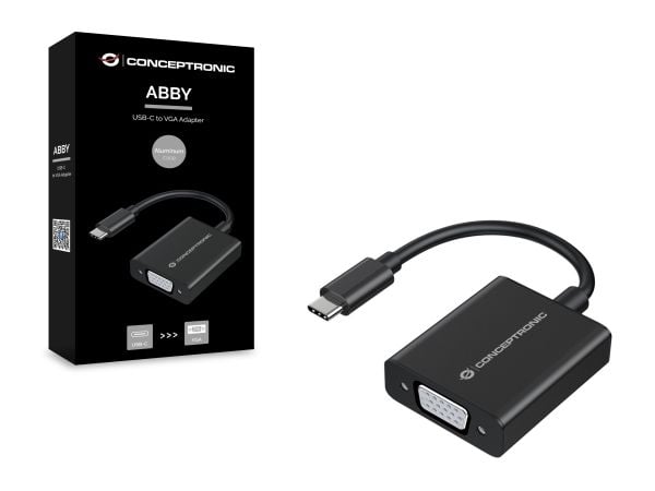 Conceptronic ABBY05B, USB Type-C, 1920 x 1080 pikseliä