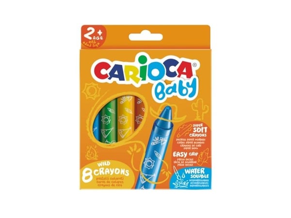 Carioca 42892, Soft (myk), Flerfarget, 8 stykker