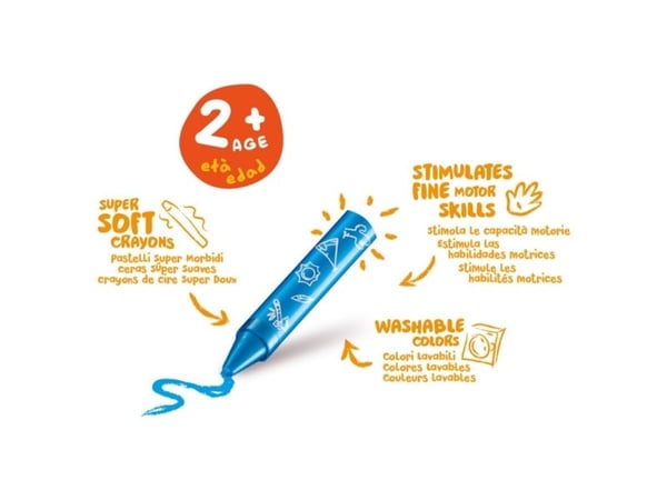 Carioca 42892, Soft (myk), Flerfarget, 8 stykker