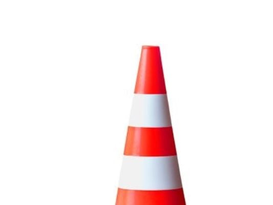 Afmærkningskegle 50cm - Orange med 2 malede reflekser