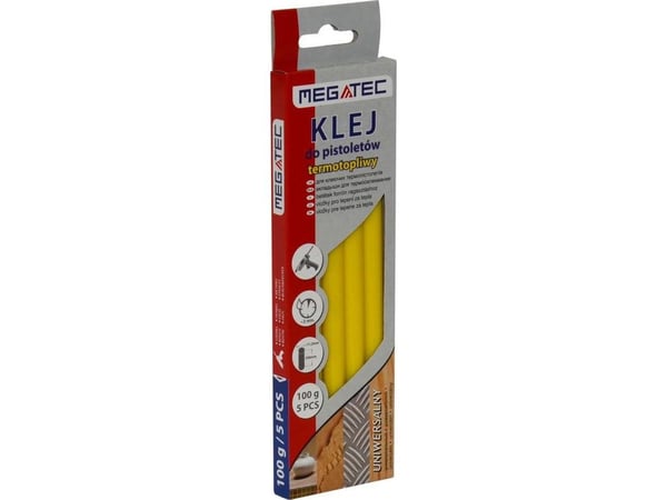 Megatec limstaver 11 mm x 200 mm gul 5 stk. Termik (BN1021C UN ZOL)
