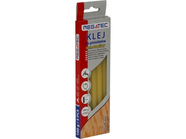 Megatec limstifter til tre 11 mm x 200 mm gule (5 stk.) 0,1 kg Termik (BN1724 220 DR)