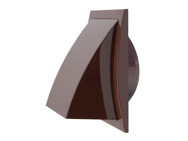Europlast ventilationsgallerplatta 148X153mm Ø100mm Brun