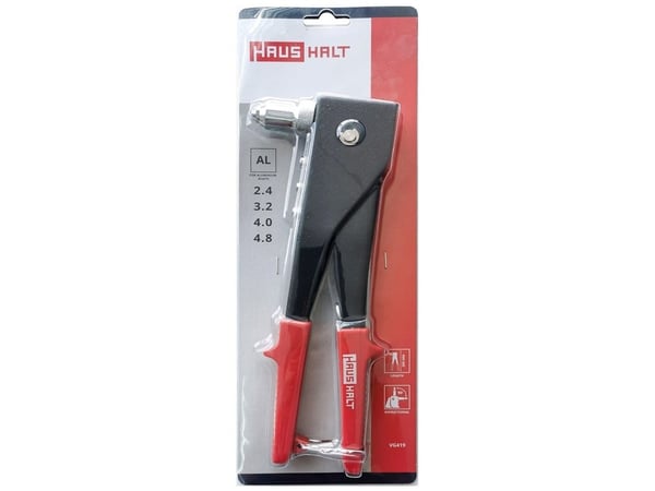 Hand riveter, bidirectional, HAUSHALT, 250mm
