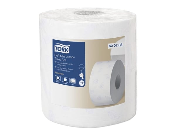 Toiletpapir Tork Premium Jumbo Mini T2 2-lag 170 m,2 rl/krt