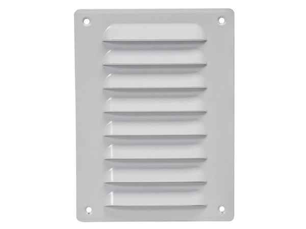 Europlast ventilationsgaller i metall 140x190, vit