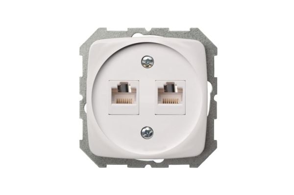 Liregus Powerp 2 pistoketta Pc suojaamaton Cat 5 valkoinen