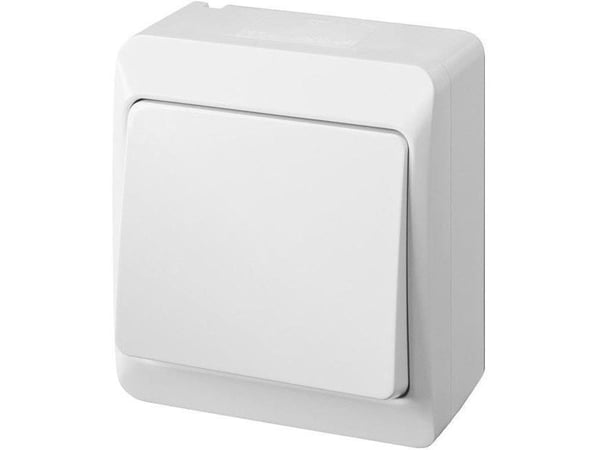 Elektro-Plast Pintakytkin ŁNT Hermes 1-nastainen liukukosketin valkoinen (0331-02) Elektro-Plast Pintakytkin ŁNT Hermes 1-nastainen liukukosketin valkoinen (0331-02)