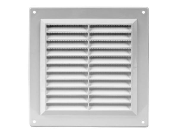 Europlast Galler för ventilation 150X150, vit