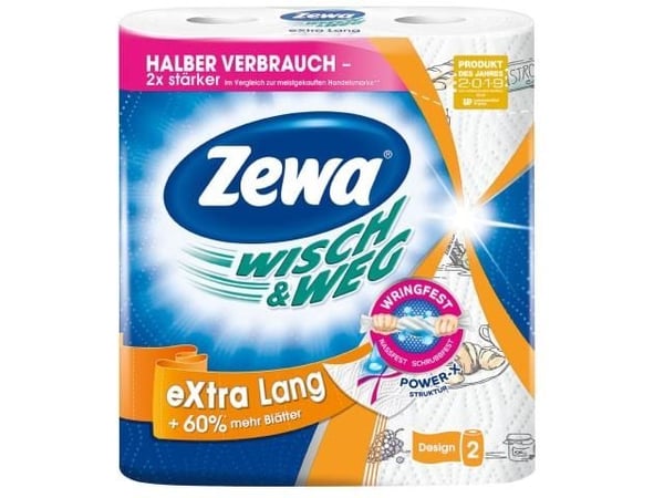 ZEWA Pappershanddukar ZEWA W&W Design, 2 rullar