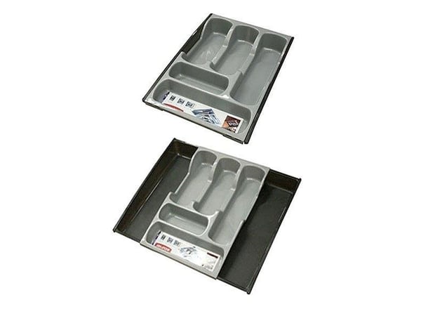 Curver 3253925752050, Hållare, Bricka, Cabinet drawer, Cutlery, Svart, Silver, 300 mm