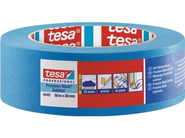 tesa precision crepe 4440 Outer UV PLUS glatt blå L.50m B.38mm Rl.TESA (04440-00003-00)