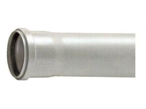 Magnaplast Innvendig avløpsrør med muffe 50mm 0,5m (10220)