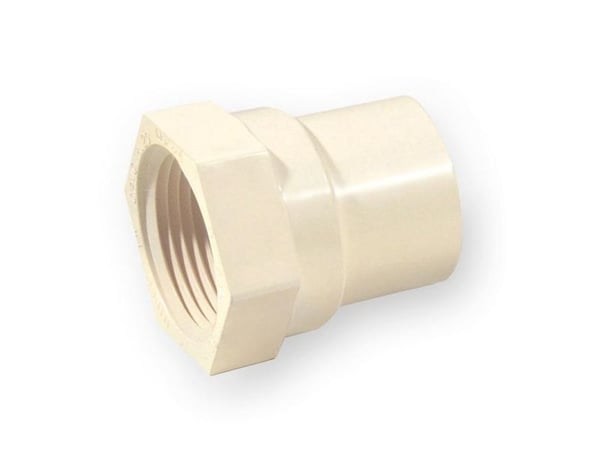 Nibco PVC-CK W/GW 3/4" mutteriliitin tiivisteellä - 4703-007