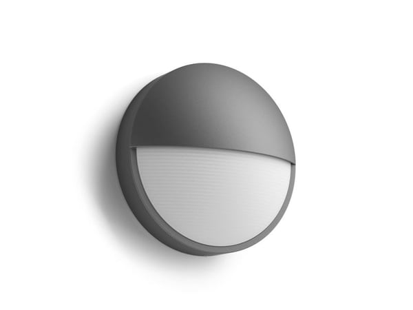 Philips myGarden Capricorn - Vegglampe - LED - 6 W (ekvivalent 47 W) - varmt hvitt lys - halvmåne - antrasitt