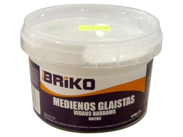 Briko träspackel inomhus BRIKO WHITE 0,48 kg