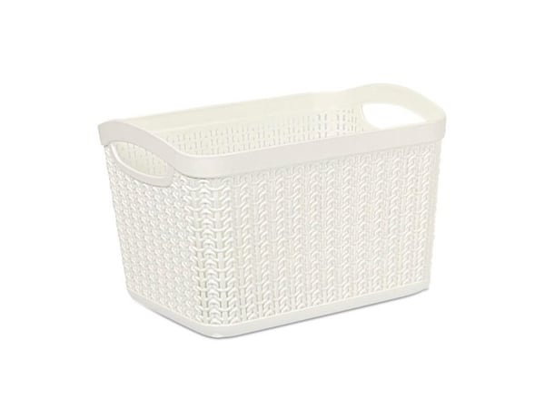 BASKET 1.5L KNIT M-095 WHITE