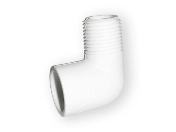 Nibco Kolano 90° PCV-U KW/GZ 1/2" - 410-005