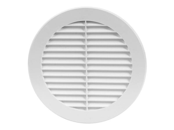 Europlast ventilationsgaller D150, vit