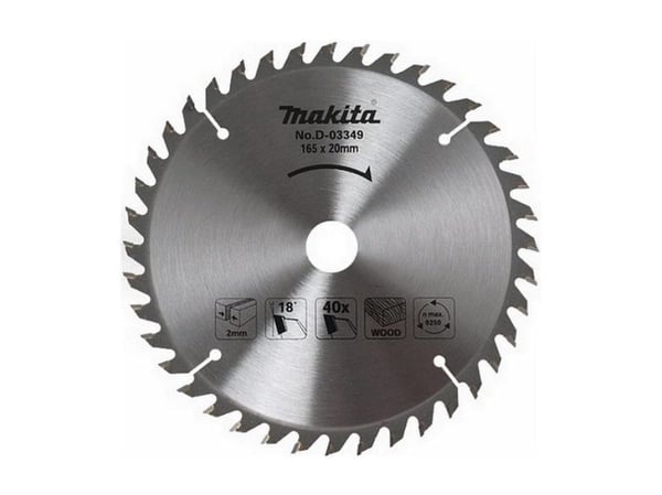 Makita D-03349, Tre, 16,5 cm, 2 cm, 2 mm, Makita, 18°