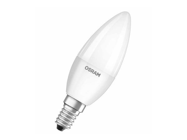 OSRAM LED VALUE CLASSIC B - LED-lyspære - form: B35 - mattslipt finish - E14 - 5.7 W (ekvivalent 40 W) - klasse F - varmt hvitt lys - 2700 K