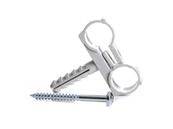 DOUBLE PIPE HOLDER D20 M10 2PCS