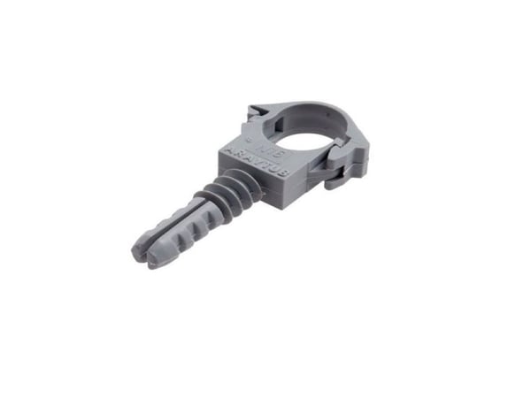 PIPE HOLDER PLASTIC D25 M8 10PCS