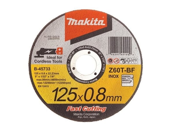 Makita INOX - Skjæreplate - for rustfritt stål - 125 mm - grovkorn: Z60T