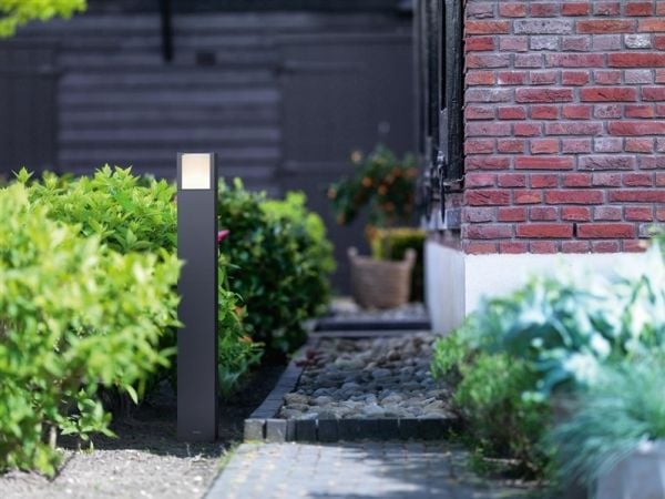 Philips myGarden Arbour - Pidestallampe - LED - 6 W (ekvivalent 47 W) - varmt hvitt lys - kube - antrasitt