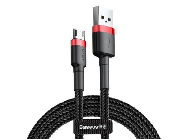 Baseus CAMKLF-B91, 1 m, USB A, Musta, Punainen