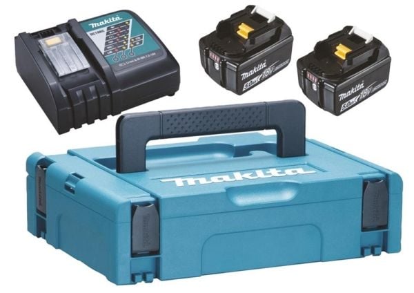 Makita PowerPack LXT - Batterilader + batteri 2 x - Li-Ion - 5 Ah - 90 Wh - for Makita DHP482ZJ