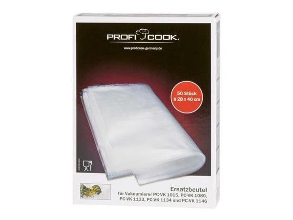 ProfiCook PC-VK 1015 - Posesett - for vakuumposeforsegler - transparent