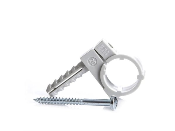 PIPE HOLDER PLASTIC D16 M6 2PCS
