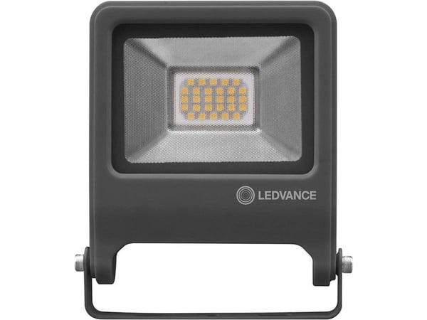 LEDVANCE Endura Flood, Seinävalaistus ulkotiloihin, Harmaa, Alumiini, Lasi, IP65, Julkisivu, Autotalli, I