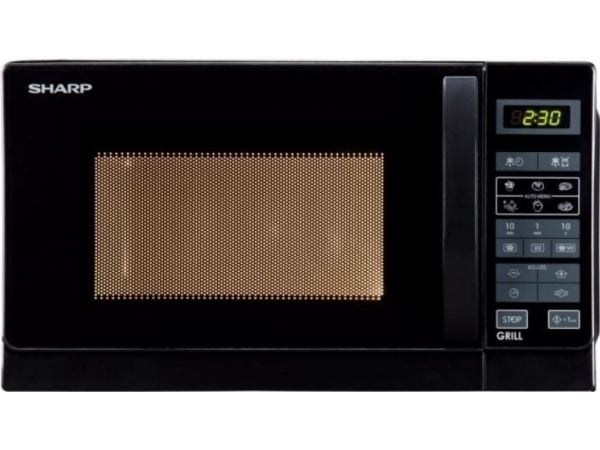 Sharp R-642(BK)W - Mikrovågsugn med grill - 20 liter - 800 W - svart