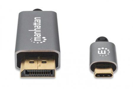 Manhattan 354851, 3 m, USB Type-C, DisplayPort, Uros, Uros, Suora