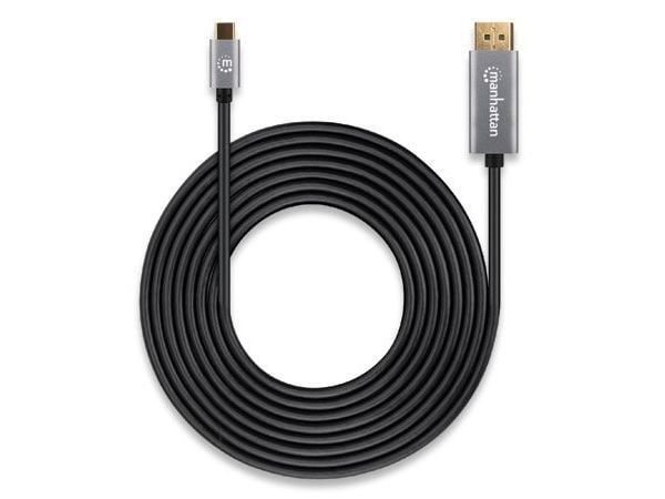Manhattan 354851, 3 m, USB Type-C, DisplayPort, Uros, Uros, Suora