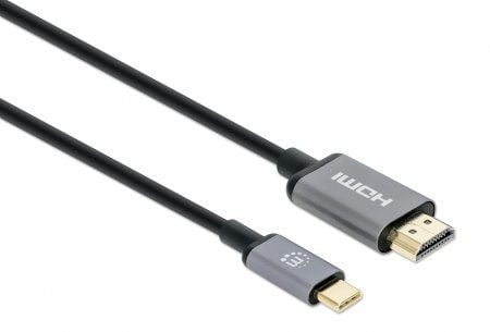 Manhattan 153591, 1 m, HDMI-tyyppi A (vakio), USB Type-C, Uros, Uros, Suora