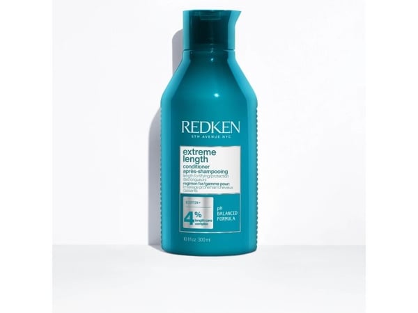Redken Extreme Length Conditioner, Kvinner, 300 ml, Profesjonell balsam, Alt hår, Alle farger, Styrkende