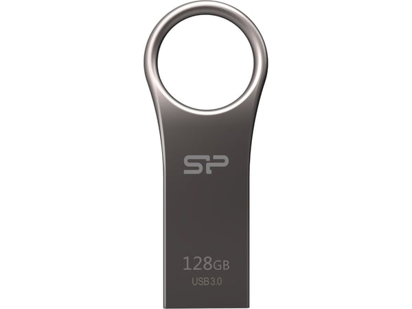 SILICON POWER Jewel J80 - USB-flashstasjon - 128 GB - USB 3.0 - sølv, titan