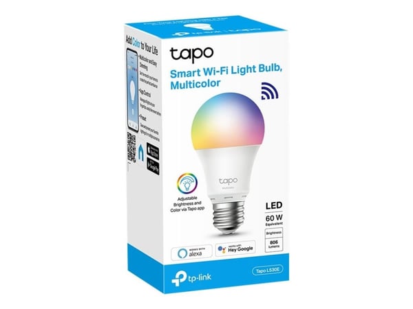 Tapo L530E - LED-glödlampa - E27 - 8.7 W (motsvarande 60 W) - klass F - 2500-6500 K