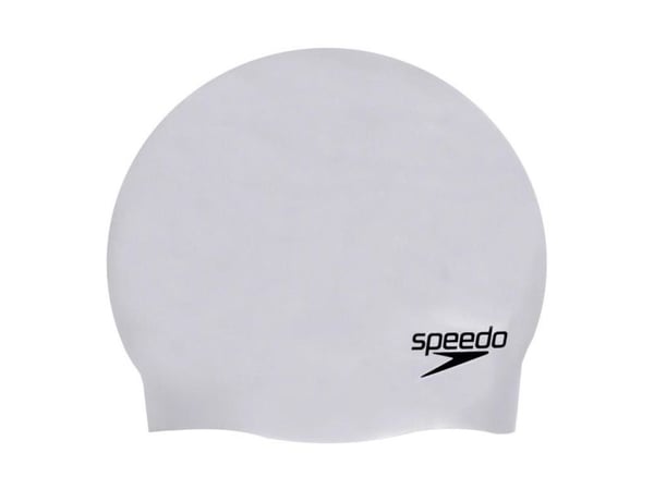 Speedo Plain Moulded Silicone, Grå, Caps, Unisex, Svømming, Silikon, 1 stykker