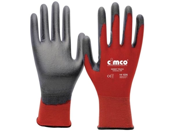 Cimco 141237, Verkstedhansker, Svart, Rød, L, Voksen, Unisex, 2 stykker