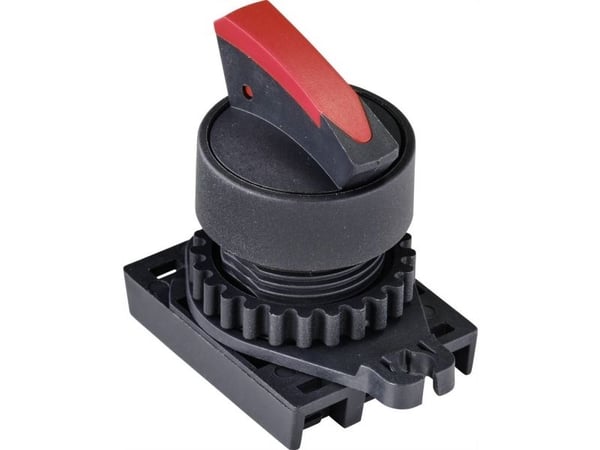 TRU COMPONENTS TC-9860120 S2SRN-S3BR Valintakytkin Kiristyslaite Punainen 2 x 45° 1 kpl