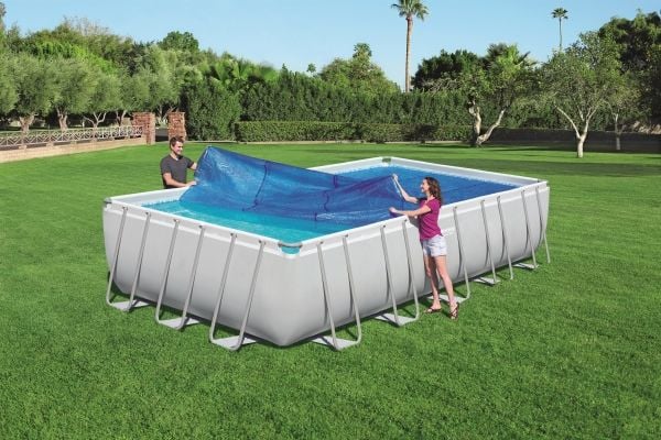 Bestway Solar Pool overdækning 6.40m x 2.74m/7.32m x 3.66m