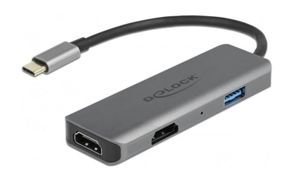 Delock - Dockningsstation - USB-C / Thunderbolt 3 - 2 x HDMI