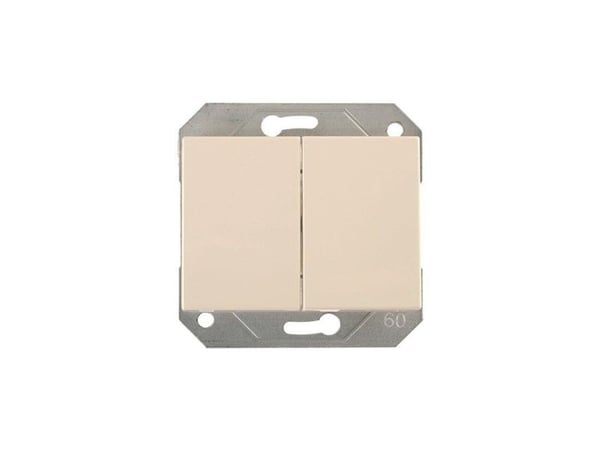 Dubbel strömbrytare Vilma Xp beige