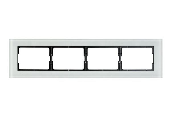 Ram R04V 4 platser vit glas XP